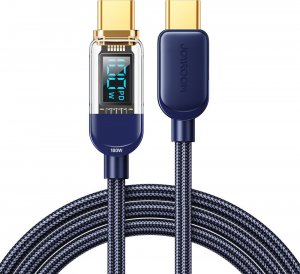 Kabel USB Joyroom USB-C - USB-C 1.2 m Niebieski (JYR645) 1
