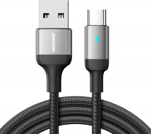 Kabel USB Joyroom Joyroom kabel USB - micro USB 2.4A do szybkiego ładowania i transferu danych 1,2 m czarny (S-UM018A10) 1