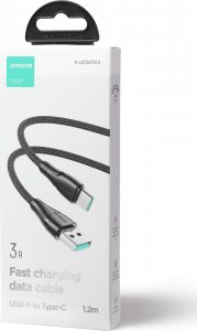 Kabel USB Joyroom USB-A - USB-C 0.25 m Czarny (JYR708) 5