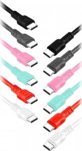 Kabel USB Orno EXC Mobile kabel USB-C - USB-C WHIPPY, 2M, 3A, szybkie ładowanie, kolor mix 1