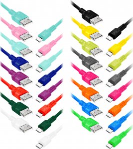 Kabel USB Orno USB-A - microUSB 2 m Wielokolorowy (CABEXCWHIMUSB2.0MIX2) 1