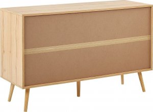 Beliani Komoda 6 szuflad fronty rattanowe jasne drewno PEROTE 5