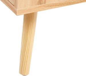 Beliani Komoda 6 szuflad fronty rattanowe jasne drewno PEROTE 7