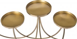 Beliani Świecznik metalowy 38 cm złoty BUARAN 5