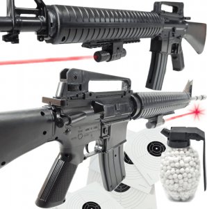 tomdorix M16 Amerykański Karabin Na Kulki Snajperka ASG Replika + Granat Kulek Bezszw. 1