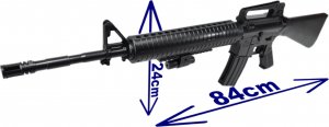 tomdorix M16 Amerykański Karabin Na Kulki Snajperka ASG Replika 8