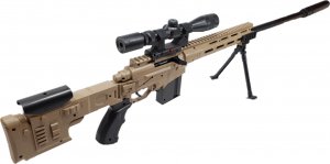 tomdorix Amerykański Karabin Snajperski Na Kulki M107 z Laserem +2 Tarcze 12