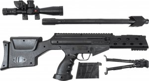 tomdorix Karabin Snajperka Na Kulki 6mm Replika ASG z Laserem i Atrapą Kolimatora + Pistolet + Granat Kulek Bezszw. 9