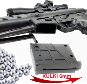 tomdorix Karabin snajperski na kulki ASG + granat kulek 10