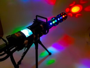 tomdorix Karabin Maszynowy M134 MINIGUN Na Baterie z LED'ami i Dźwiękiem 3