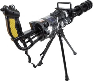tomdorix Karabin Maszynowy M134 MINIGUN Na Baterie z LED'ami i Dźwiękiem 9