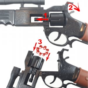 tomdorix Strzelba Hukowa Na Kapiszony Karabin + 3x Kapiszon 2