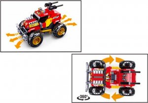 tomdorix Klocki JEEP R/C Zdalnie Sterowany Pilot +Dyski kom.LEGO 5