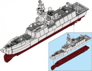tomdorix Klocki Statek NISZCZYCIEL Rakietowy, Wojsko Armia 6