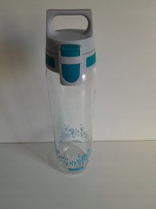 SIGG SIGG drinking bottle Total Clear One MyPlanet "Aqua" 0.75L (transparent/light blue, one-hand closure ONE) 13