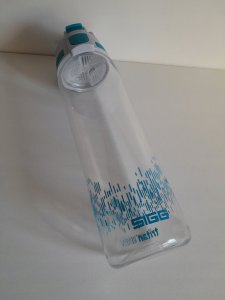 SIGG SIGG drinking bottle Total Clear One MyPlanet "Aqua" 0.75L (transparent/light blue, one-hand closure ONE) 2