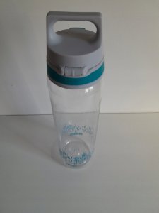 SIGG SIGG drinking bottle Total Clear One MyPlanet "Aqua" 0.75L (transparent/light blue, one-hand closure ONE) 3