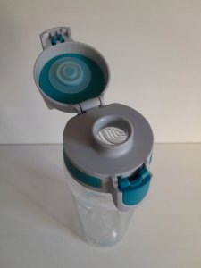 SIGG SIGG drinking bottle Total Clear One MyPlanet "Aqua" 0.75L (transparent/light blue, one-hand closure ONE) 4