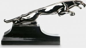 rzezbyzbrazu Jaguar Art Deco Rzeźba z Brązu Chrom 1