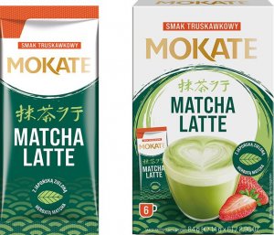 Mokate Matcha latte o smaku truskawkowym Napój Kawowy 6 szt 1