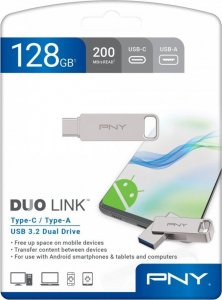 Pendrive PNY Pendrive 128GB USB 3.2 Duo-Link P-FDI128DULINKTYC-GE 1