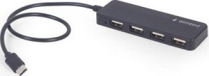 HUB USB Gembird Gembird Hub USB-C 4-Portowy (czarny) 1