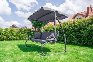 Furnide Furnide Huśtawka ogrodowa "Relax Plus" szara 5