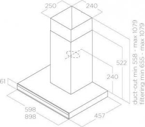 Okap Elica Okap ADELE BLIX/A/90 2