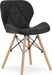 Taakie Meble Krzesło LAGO ekoskóra - czarne x 4 1