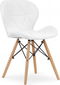 Taakie Meble Krzesło LAGO ekoskóra - białe x 4 1