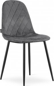 Taakie Meble Krzesło ASTI - ciemny szary aksamit x 4 1