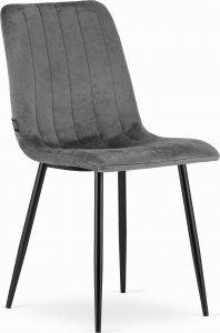 Taakie Meble Krzesło LAVA - ciemny szary aksamit x 4 1