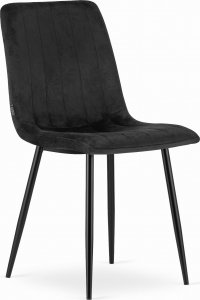 Taakie Meble Krzesło LAVA - czarny aksamit x 4 1