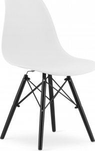 Taakie Meble Krzesło OSAKA białe / nogi czarne x 4 1