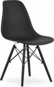 Taakie Meble Krzesło OSAKA czarne / nogi czarne x 4 1