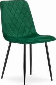 Taakie Meble Krzesło TURIN - ciemna zieleń aksamit x 4 1