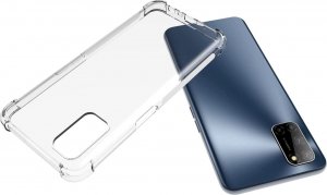 Braders Żelowe bezbarwne etui Anti Shock + Szkło Hartowane do Oppo Reno 5 4G / 5G 4