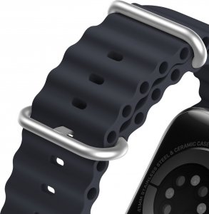 Dux Ducis Dux Ducis Strap pasek Watch 8 / 7 / 6 / 5 / 4 / 3 / 2 / SE (45 / 44 / 42mm) silikonowa opaska bransoletka szary (OceanWave Version) 7