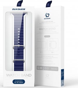 Dux Ducis Dux Ducis Strap pasek Watch 8 / 7 / 6 / 5 / 4 / 3 / 2 / SE (45 / 44 / 42mm) silikonowa opaska bransoletka granatowy (OceanWave Version) 5
