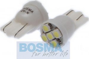 Moretti Żarówka LED 12V Bosma 12V 1,2W 5*LED SMD3528 T10 Biały 6000K (blister) [4175] 1