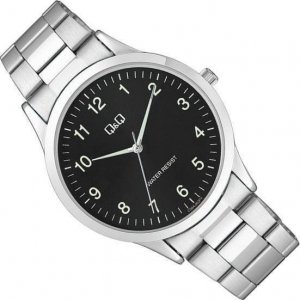 Zegarek Q&Q Zegarek QQ C08A-002P Męski Klasyczny Czarna Tarcza 3