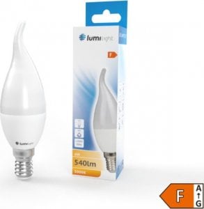 Lumilight ŻARÓWKA LED E14 6W 520LM C37-T PŁOMYK BARWA CIEPŁA 1