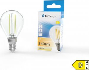 Lumilight ŻARÓWKA LED E14 6W FILAMENT OZDOBNA B. NEUTRALNA 1