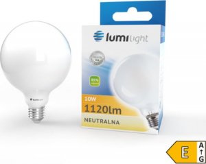 Lumilight ŻARÓWKA LED E27 10W 1120LM G125 B. NEUTRALNA MILK 1