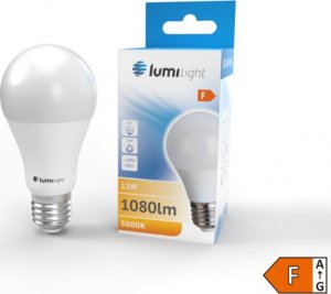 Lumilight ŻARÓWKA LED E27 11W 990LM A60 BARWA CIEPŁA AL+PC 1