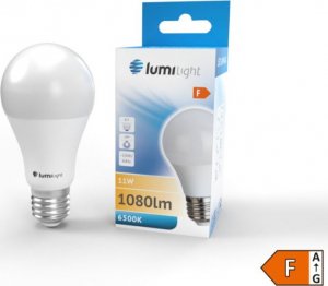 Lumilight ŻARÓWKA LED E27 11W 1070LM A60 BARWA ZIMNA AL+PC 1