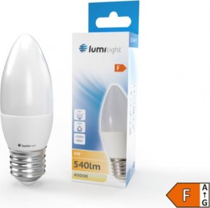 Lumilight ŻARÓWKA LED E27 6W 540LM C37 ŚWIECZKA B. NEUTRALNA 1