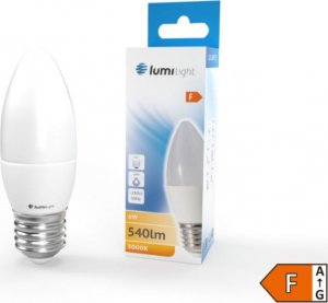 Lumilight ŻARÓWKA LED E27 6W 540LM C37 ŚWIECZKA BARWA CIEPŁA 1