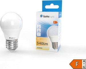 Lumilight ŻARÓWKA LED E27 6W 540LM G45 KULKA BARWA NEUTRALNA 1