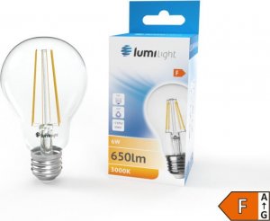 Lumilight ŻARÓWKA LED E27 6W FILAMENT RETRO OZDOBNA CIEPŁA 1